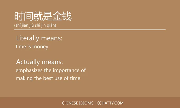 Filosofi time is money